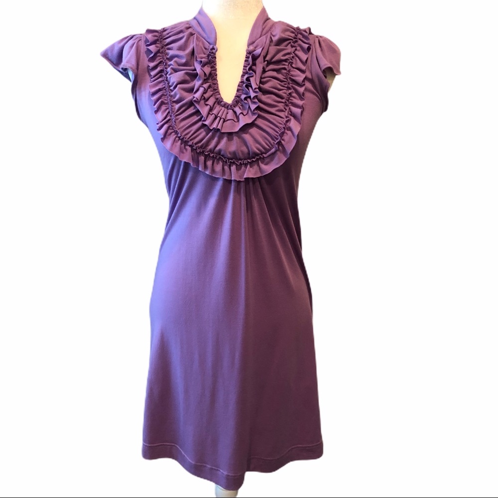 Poof Lavender Dress with Ruffle